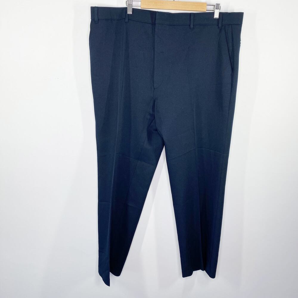 Levi's Vtg 70s Action Slacks Navy Blue Hidden‎ Fly Dress Pants Men's Size 42